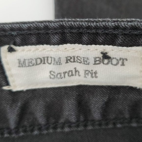 Guess Sarah Fit Mid Rise Bootcut Jeans Blk Size 31 - Picture 8 of 12
